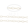 Brass Hollow Teardrop Link Chains CHC-M025-42G-2