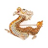 Dragon Alloy Rhinestones Brooches JEWB-S022-09A-2