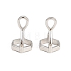 Brass Pendant Hexagon Bead Cap Bails KK-K205-01P-1