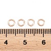 Brass Closed Jump Rings KK-D257-01RG-06-3