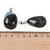 Natural Dyed & Heated Agate Tumbled Stone Pendants GG-K002-07C-3