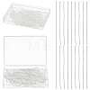400Pcs rass Flat Head Pins KK-ME0004-83-1