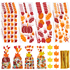 Rectangle Plastic Candy Bags for Thanksgiving Day CON-BC0007-06-1