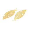 Brass Filigree Big Pendants KKC-T003-26G-2