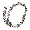 Electroplated Transparent Glass Beads Strands GL-CBA98F0-09A-3