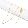 Brass Chain Necklaces NJEW-P309-06G-2