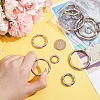   16Pcs 8 Styles Alloy Spring Gate Rings FIND-PH0007-80P-3