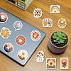 50Pcs Plant Theme PVC Self Adhesive Cartoon Stickers X-STIC-B001-12-7