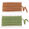 SUPERFINDINGS 2 Cards 2 Colors Christmas Polyester Braided Lace Ribbon OCOR-FH0001-24-1