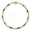 Natural Ruby in Zoisite & Glass Seed Bead Beaded Bracelets for Women GO0506-3-1