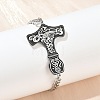304 Stainless Steel Enamel Link Bracelets BJEW-P356-01B-P-1