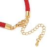 4.5MM Round Nylon Milan Cord Bracelet Making BJEW-I245-01G-34-3