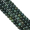 Natural Moss Agate Beads Strands GSR10mmC001-2