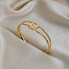 Vintage Square 104 Stainless Steel Cuff Bangles for Women TV6485-1