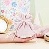 Velvet Jewelry Bags with Drawstring & Plastic Imitation Pearl TP-CJC0001-03C-4