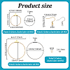 140Pcs 8 Styles 304 Stainless Steel Earring Hooks & Open Jump Rings Finding Kits STAS-PH0007-61-2