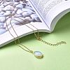 Faceted Opalite Pendant Jewelry Sets SJEW-JS01130-01-8