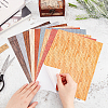 Olycraft 9 Sheets 9 Colors Paper Self Adhesive Wallpaper DIY-OC0010-05-3