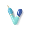 Brass Enamel Pendants KK-E093-03G-V-02-1