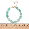 Natural Amazonite Beaded Bracelets for Women BJEW-JB14156-01-4