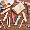  50Pcs 5 Style Solid Beech Wood Craft Sticks WOOD-NB0002-68B-4
