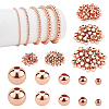 300Pcs 5 Sizes Brass Beads KK-PH0001-73RG-1