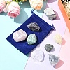 8Pcs Natural Lapis Lazuli & Ruby in Zoisite & Rose Quartz & Quartz Crystal & Amethyst & Fluorite & Citrine & Green Fluorite Tumbled Stone Sets DIY-FS0007-10A-7