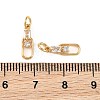 SHEGRACE Brass Micro Pave Clear Cubic Zirconia Charms XGRQ4N510-726G-3