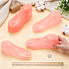 Plastic Mannequin Foot Display Stands for Socks AJEW-WH0871-14-3