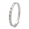 304 Stainless Steel Rhinestone Bangles for Women BJEW-Z092-15P-4