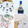 100Pcs 2 Colors 316 Surgical Stainless Steel Wine Glass Charms Rings STAS-BBC0005-95A-7