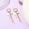 Natural Freshwater Shell Hoop Earrings EJEW-JE07145-02-1