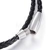 Leather Cord Wrap Bracelets BJEW-K141-09A-3