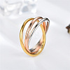 Titanium Steel Trinity Interlocking Finger Rings FS-WG6D755-03-1