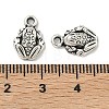 Tibetan Style Alloy Frog Charms X-TIBEP-O009-28-4