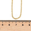 2MM Brass Ball Chain Necklaces for Men Women NJEW-L012-04G-5