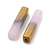 Electroplate Glass Beads GLAA-D024-02I-2