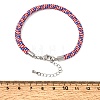 Braided Round Polyester Cord Bracelet Makings FB-CBAEDA0-01P-16-3