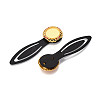 Alloy & Iron Bookmark Cabochon Settings PALLOY-N184-04G-2