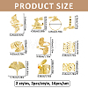 16Pcs 8 Styles Alloy Napkin Rings AJEW-FH0009-21-2