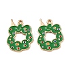 Christmas Alloy Enamel Pendants ENAM-I081-01KCG-03-1