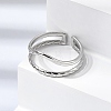 304 Stainless Steel Cuff Open Rings RJEW-P188-02D-P-3