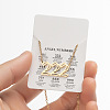 201 Stainless Steel Hollow Angel Number Pendant Necklaces for Women FS-WG21275-21-1