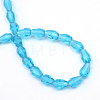 Transparent Glass Bead Strands GLAA-R168-5x7-01C-3