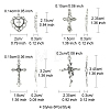 24Pcs 4 Styles Tibetan Style Alloy Pendants TIBE-FS0001-18-4