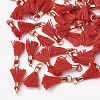 Polycotton(Polyester Cotton) Tassel Pendant Decorations FIND-S275-21G-2