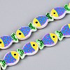 Dyed & Heated Glass Enamel Beads GLAA-T023-45A-1