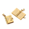 304 Stainless Steel Pendants SA-CBA694E-01G-02-3