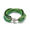 Glass Seed Beads Multi-strand Bracelets BJEW-H203-03S-01-2