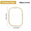 100Pcs Alloy Open Back Bezel Pendants FIND-CA0008-64-2